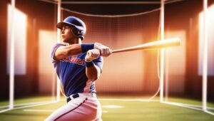 batting cage practice